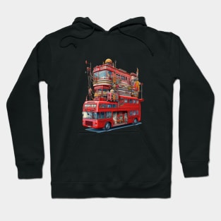 Psychedelic London Bus Hoodie